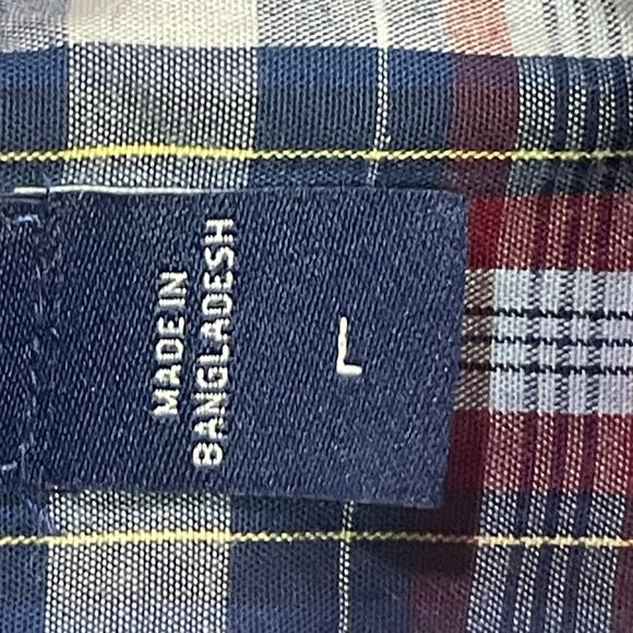 Nautica Long Sleeve Button‎ Down Shirt Mens Size L Classic Fit Plaid - Picture 4 of 10
